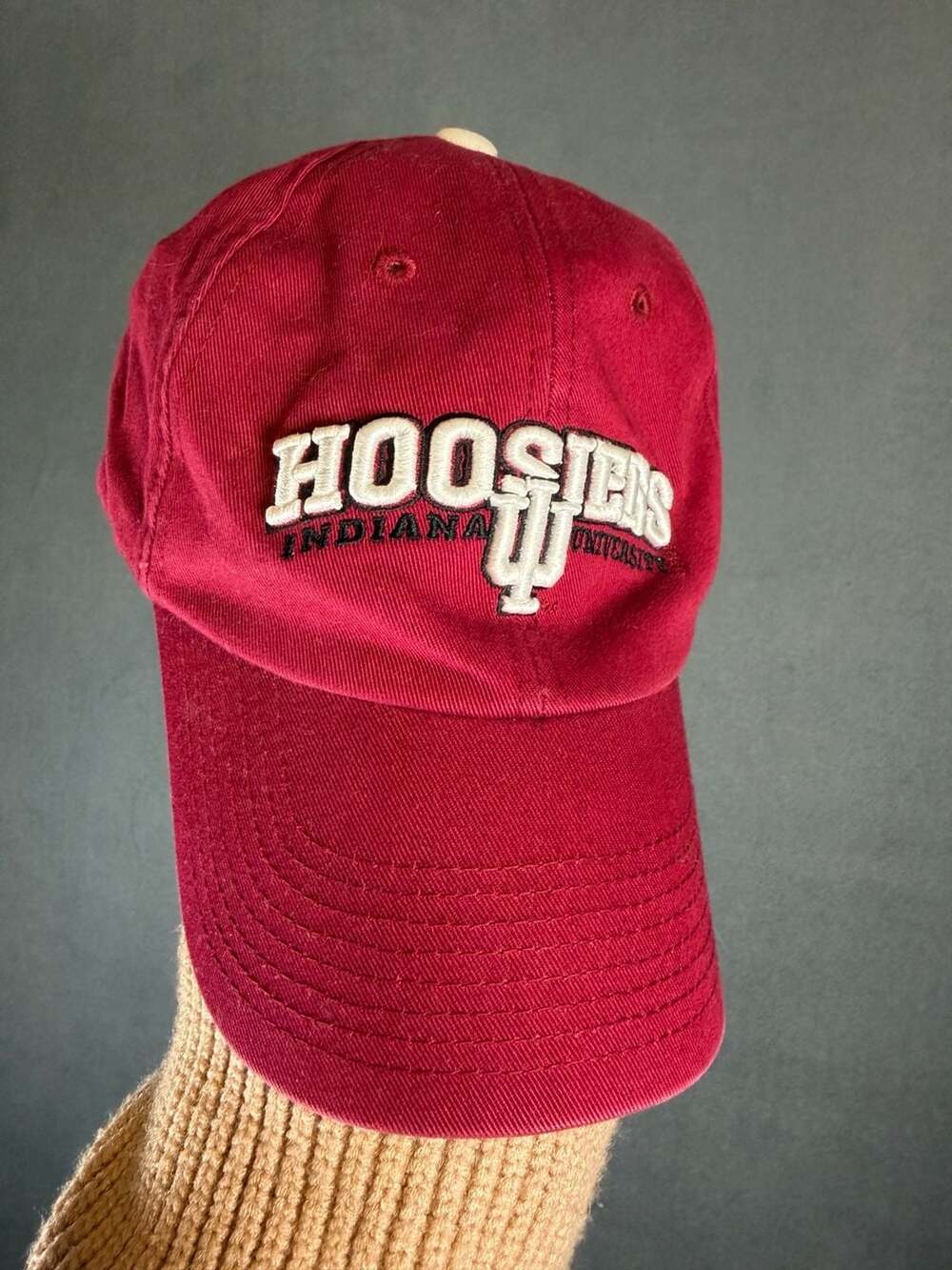 Indiana University Hoosiers Baseball Cap Red Adjustable Dad Hat